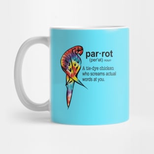 Tie-dye Parrot Mug